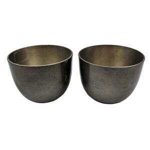Vintage Connecticut House Pewter Set of 2 Cups Metal